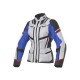 Chaqueta moto mujer CLOVER Savana 3 Azul-Gris