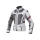 Chaqueta moto mujer CLOVER Ventouring 3 Lady Negro-Gris