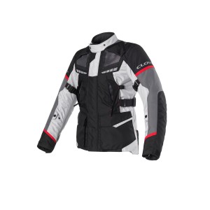 Chaqueta moto CLOVER Scout 4 WP - Gris-Rojo-Negro - Ropamotorista.com - Distribuidor Oficial Clover en España y Portugal