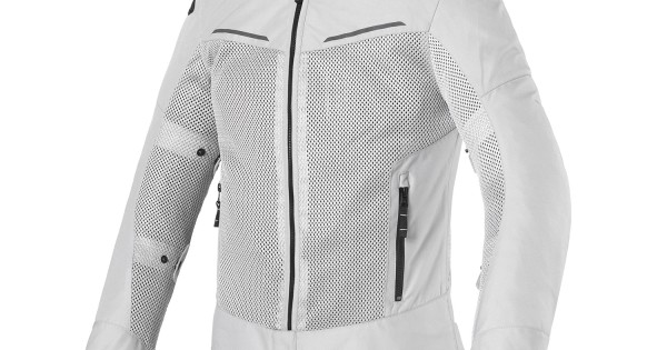 Chaqueta moto verano CLOVER Tropica Gris Negro - Mujer en venta