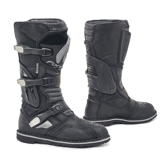 Botas moto aventure FORMA Terra EVO Dry Black - Ropamotorista.com - Distribuidor Oficial Forma Boots en España y Portugal