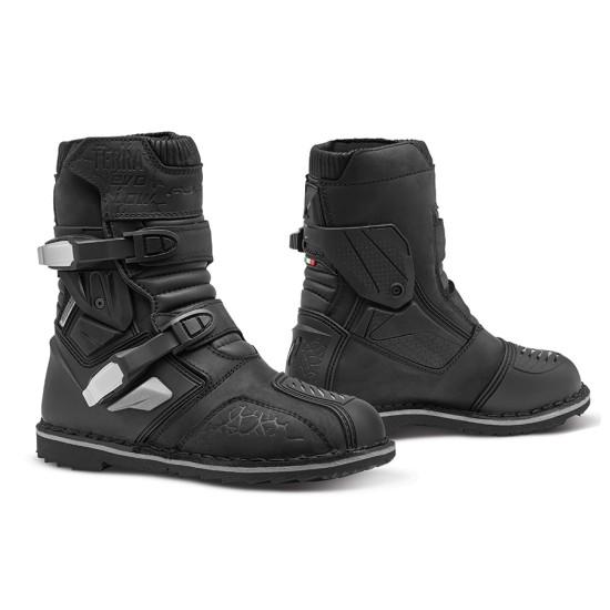 Botas moto aventure FORMA Terra EVO LOW Dry Black - Ropamotorista.com - Distribuidor Oficial Forma Boots en España y Portugal