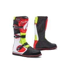 Botas moto enduro y trial FORMA Boulder White Red Yellow Fluo