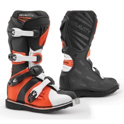 Botas moto MX FORMA Gravity Black Orange - Infantil