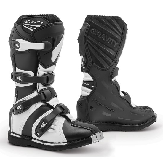 Botas moto MX FORMA Gravity Black White - Infantil - Ropamotorista.com - Distribuidor Oficial Forma Boots en España y Portugal