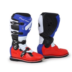 Botas moto MX FORMA Terrain Evolution TX Red Blue White Black