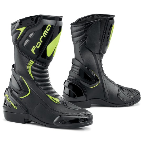 Botas moto FORMA Freccia Black Yellow Fluo - Ropamotorista.com - Distribuidor Oficial Forma Boots en España y Portugal