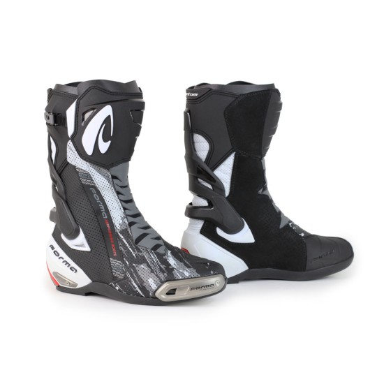 Botas moto FORMA Phantom Flow Black-White - Ropamotorista.com - Distribuidor Oficial Forma Boots en España y Portugal