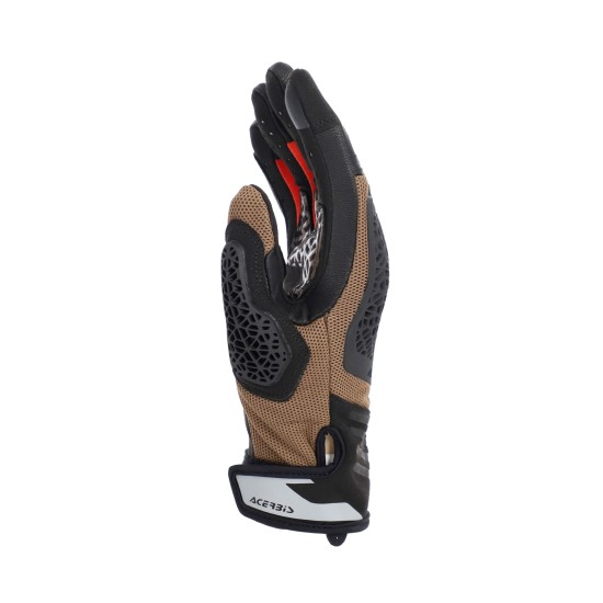 Guantes moto ACERBIS CE Crossover Marron Naranja - Ropamotorista.com - Distribuidor Oficial  en España y Portugal