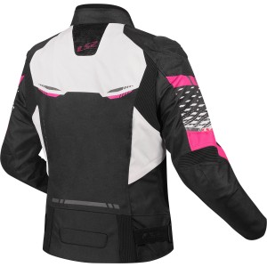 Chaqueta LS2 Apex Black White Pink - Mujer - Ropamotorista.com - Distribuidor Oficial LS2 en España y Portugal