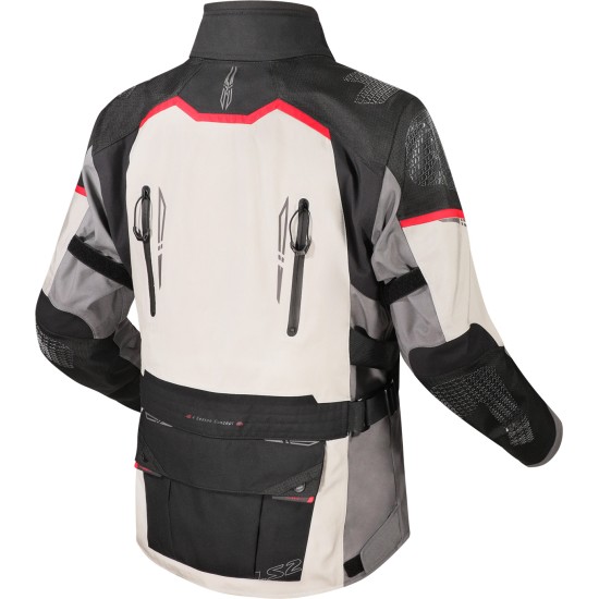 Chaqueta LS2 Apollo Grey Black Red - Ropamotorista.com - Distribuidor Oficial LS2 en España y Portugal