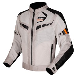 Chaqueta moto LS2 Garda AIR Black Grey HV Orange - Mujer