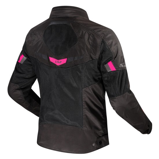 Chaqueta moto LS2 Garda AIR Black Pink - Mujer - Ropamotorista.com - Distribuidor Oficial LS2 en España y Portugal