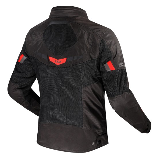 Chaqueta moto LS2 Garda AIR Black Red - Mujer - Ropamotorista.com - Distribuidor Oficial LS2 en España y Portugal