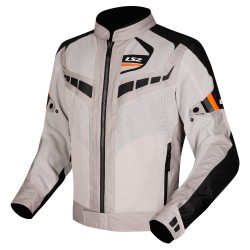 Chaqueta moto LS2 Garda AIR Black Grey HV Orange