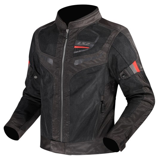 Chaqueta moto LS2 Garda AIR Black Red - Ropamotorista.com - Distribuidor Oficial LS2 en España y Portugal