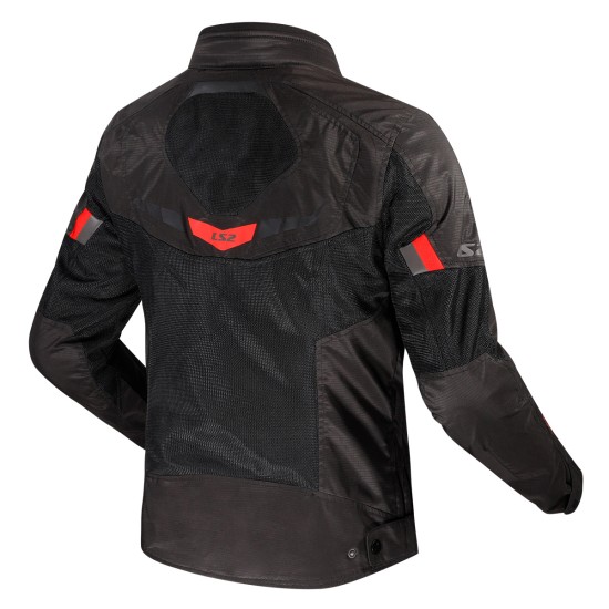 Chaqueta moto LS2 Garda AIR Black Red - Ropamotorista.com - Distribuidor Oficial LS2 en España y Portugal