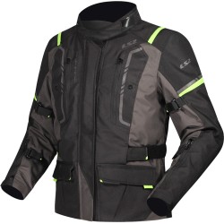 Chaqueta LS2 Narvik Grey Black HV Yellow - Mujer