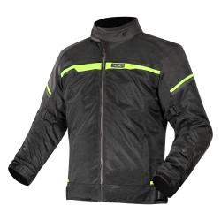 Chaqueta moto LS2 Riva Black Neon Yellow