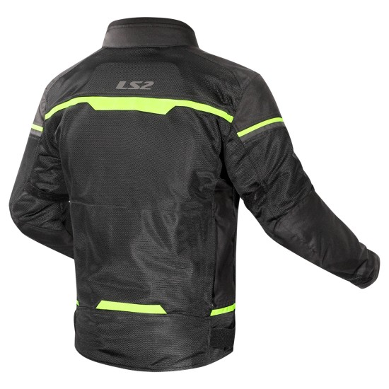 Chaqueta moto LS2 Riva Black Neon Yellow - Ropamotorista.com - Distribuidor Oficial LS2 en España y Portugal