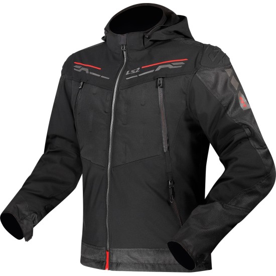 Chaqueta LS2 Zirconium Black Red - Ropamotorista.com - Distribuidor Oficial LS2 en España y Portugal